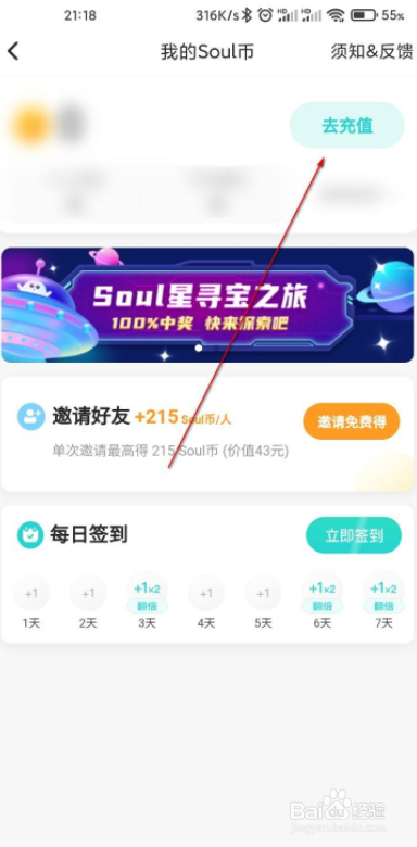 soul怎么充值soul币