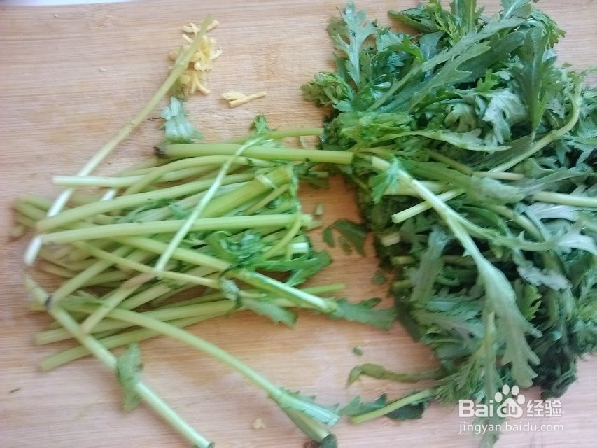 白灼茼蒿怎么做
