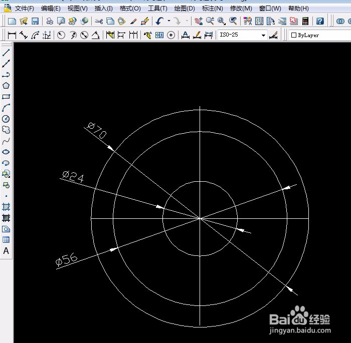 CAD详细步骤实例 第18课 尺寸标注的修改