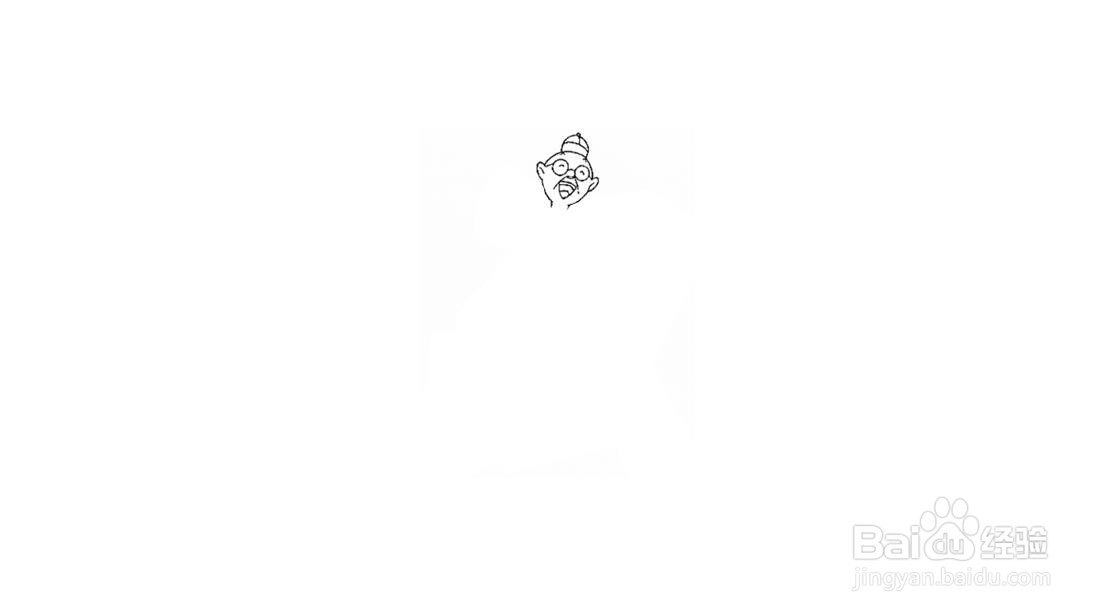 古代师爷简笔画画法