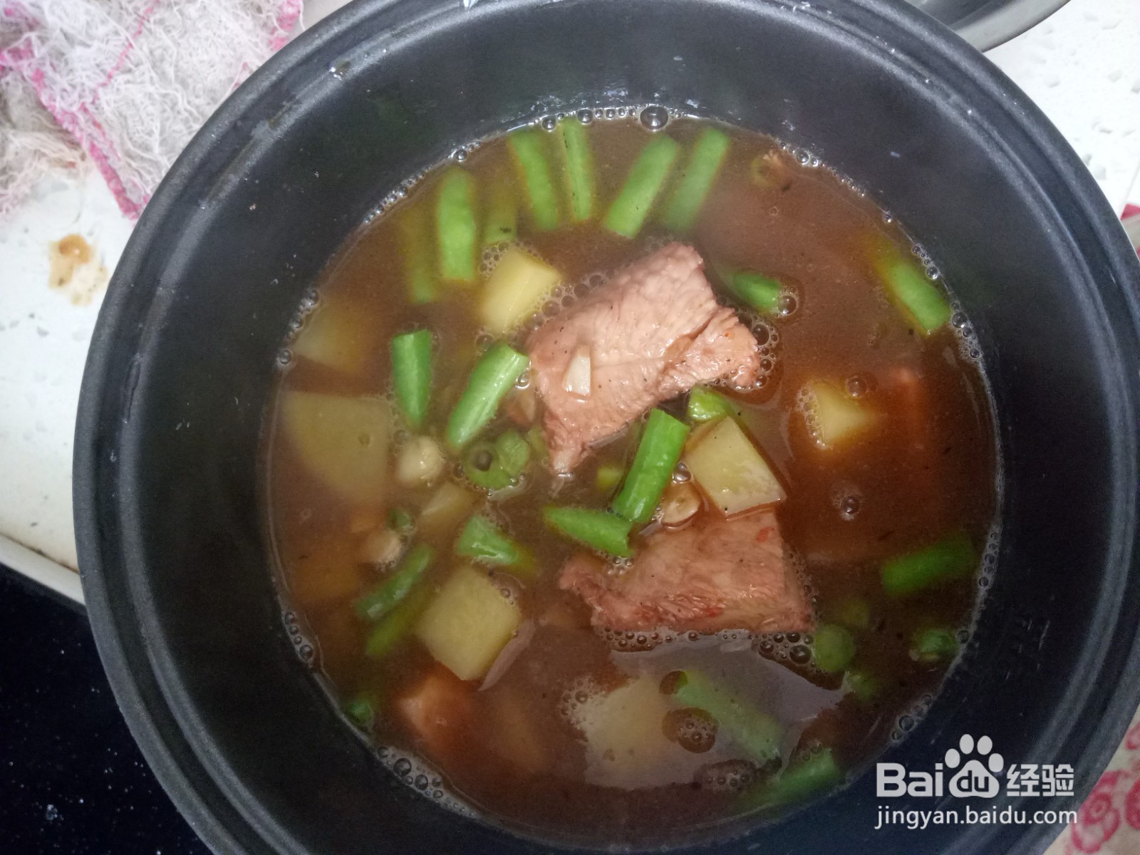 豆角土豆鸡胸肉焖饭