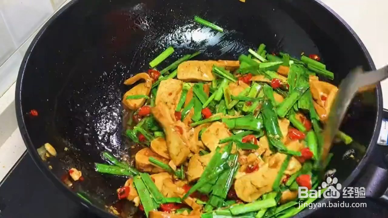 又香又辣的香干炒韭菜怎样做