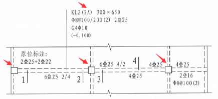 平法施工图上梁的跨数怎么确定是哪几跨