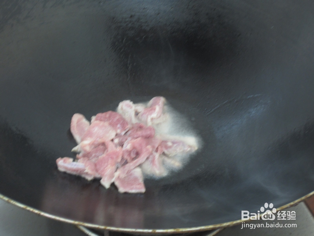蒜香丝瓜炒肉片
