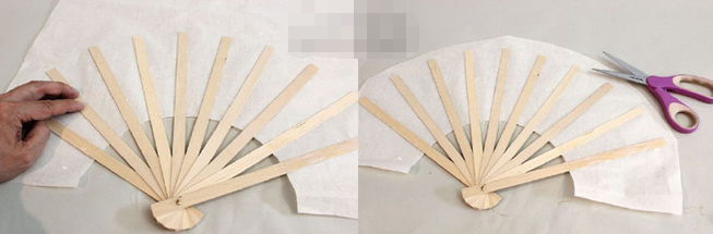DIY手工和风折扇教程
