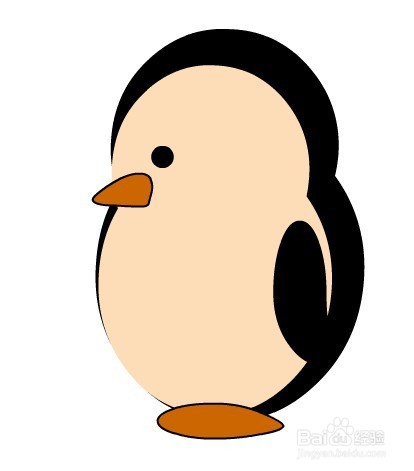 flash绘制企鹅的侧面方法