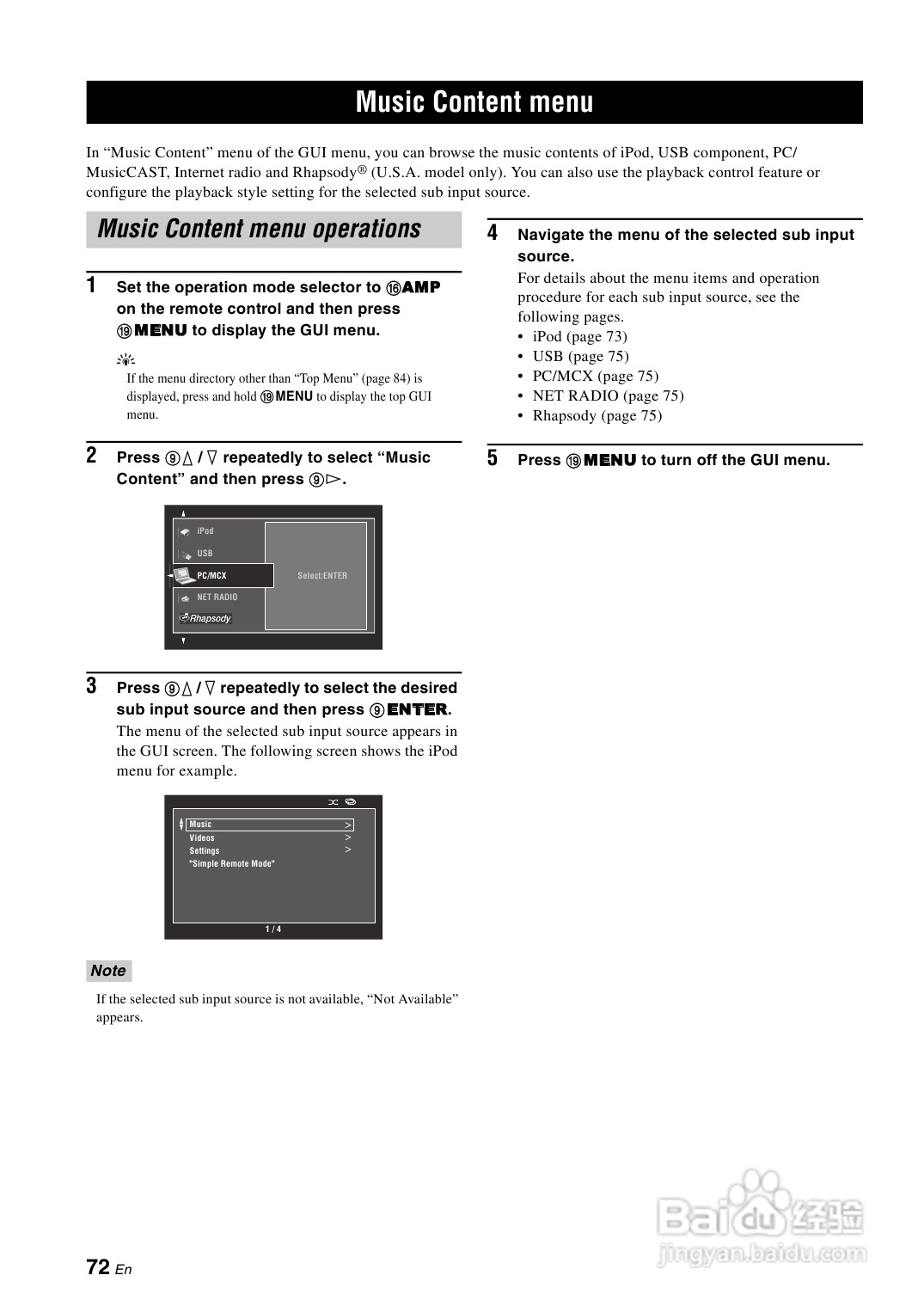 YAMAHA RX-Z7扩音机说明书:[4]