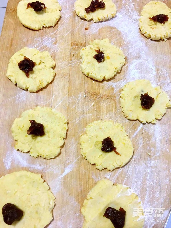 红薯豆沙糯米饼