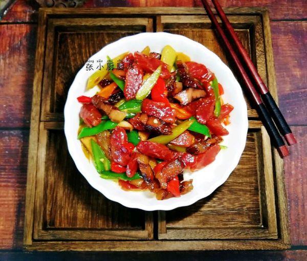 腊肠腊肉炒芥蓝梗