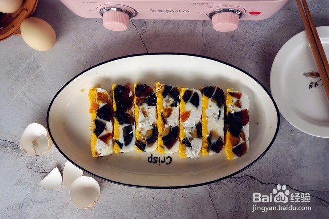 三色蒸蛋的做法