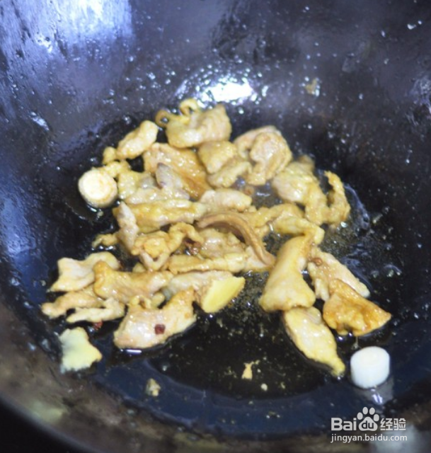 杏鲍菇熘肉片的做法