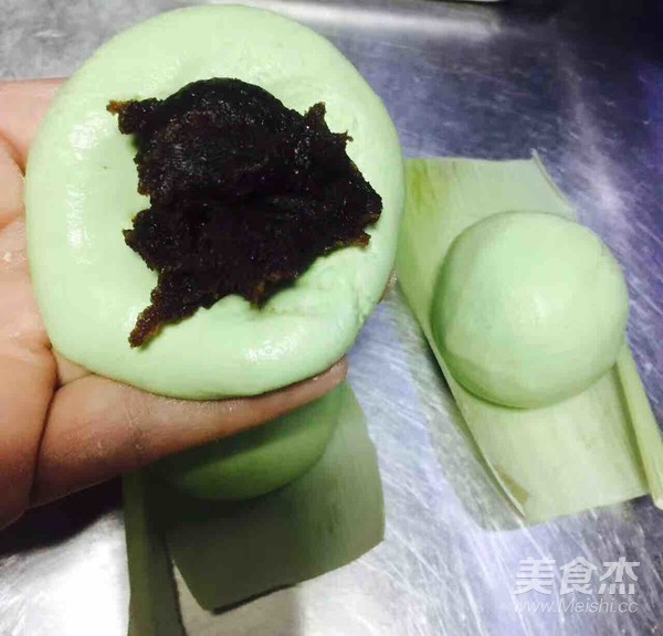 红豆沙青团的做法