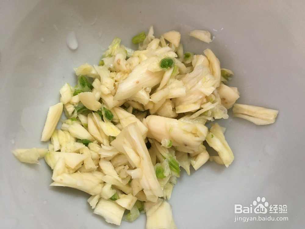 火腿炒芥菜的做法