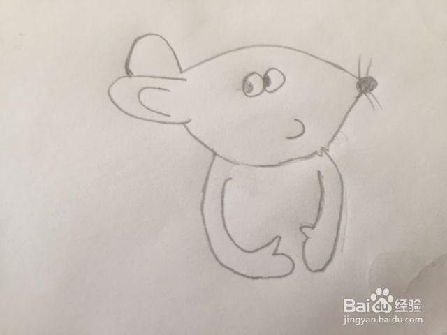 简笔画画一只老鼠（画一只老鼠的简笔画）[图]