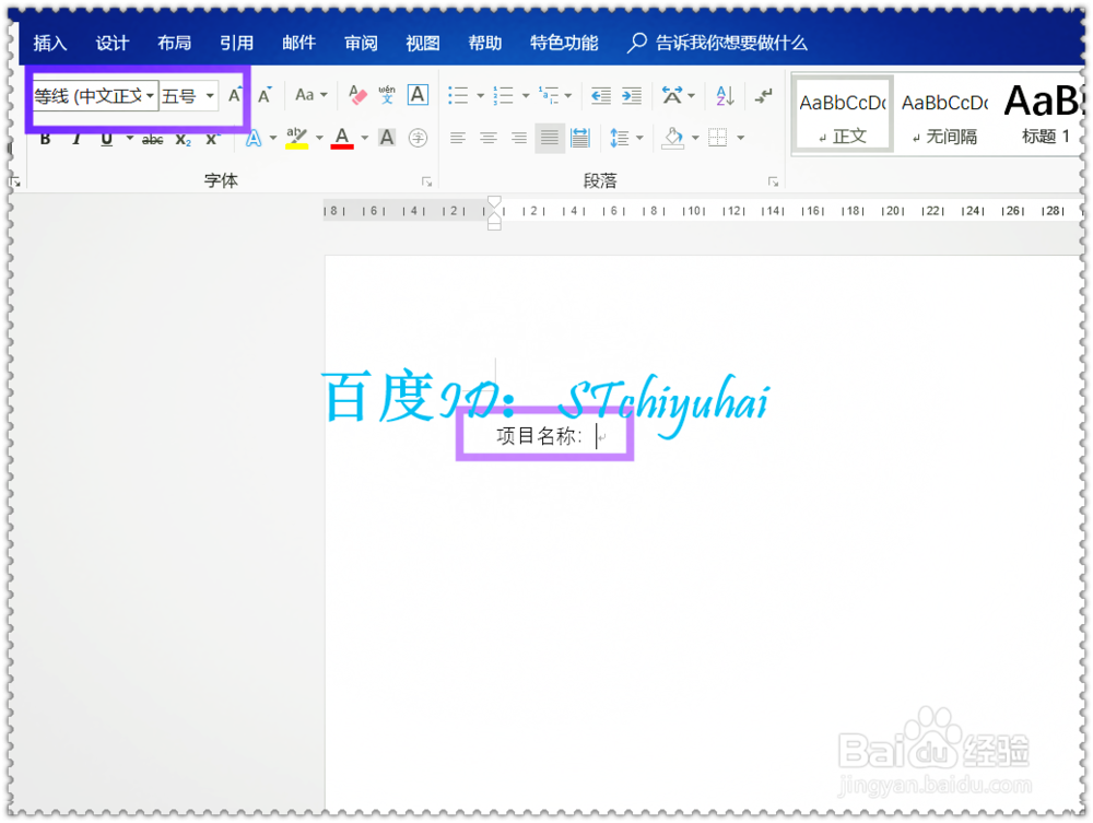 Win10 Office 家庭版如何设置初始字体