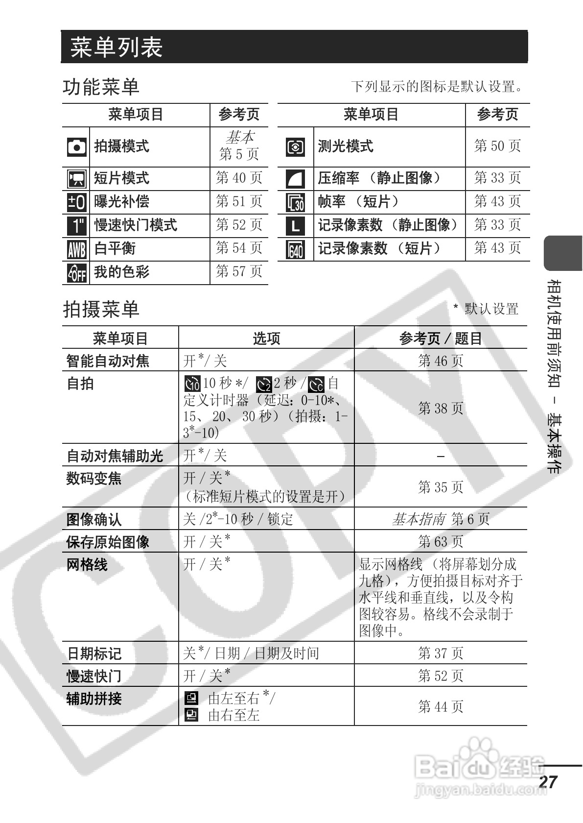 佳能DIGITAL IXUS 65数码相机使用说明书:[3]