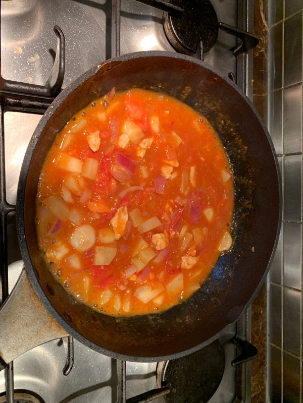 番茄芝士鸡肉焗饭