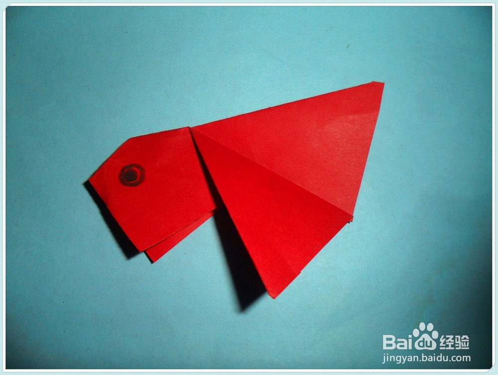 小朋友学折纸——小金鱼