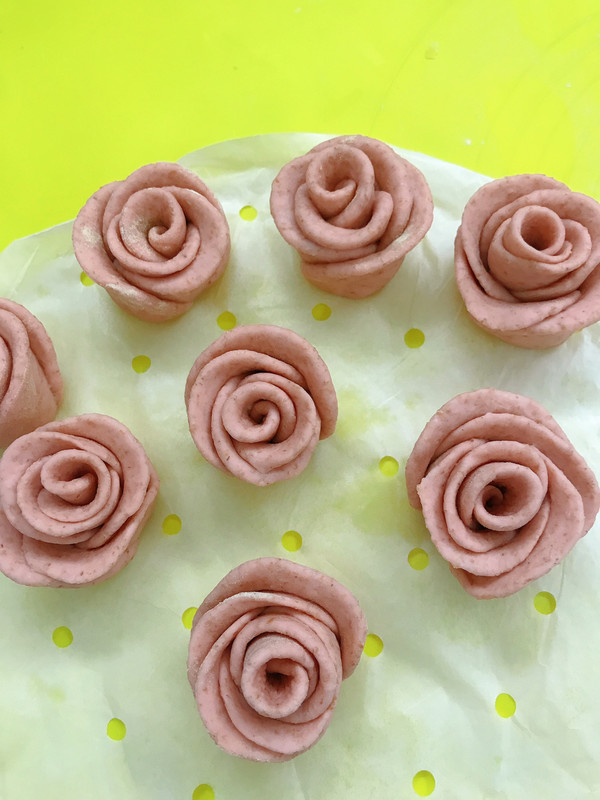 全麦玫瑰花馒头