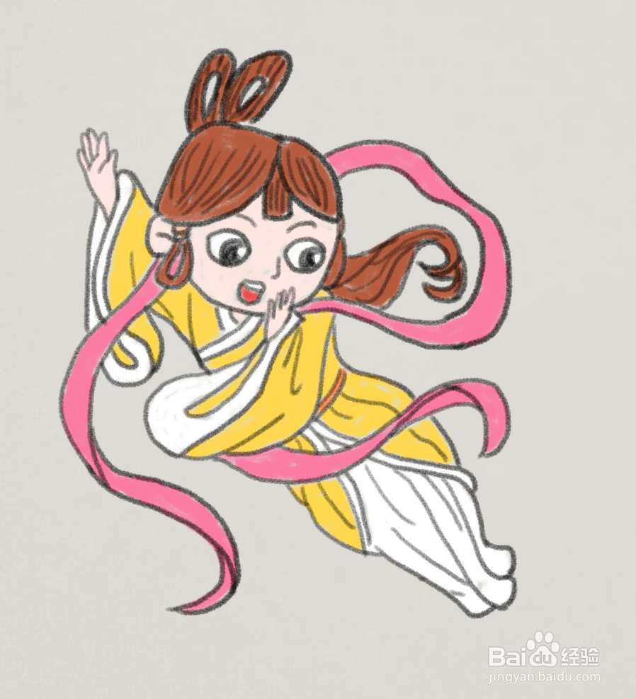 嫦娥的简笔画