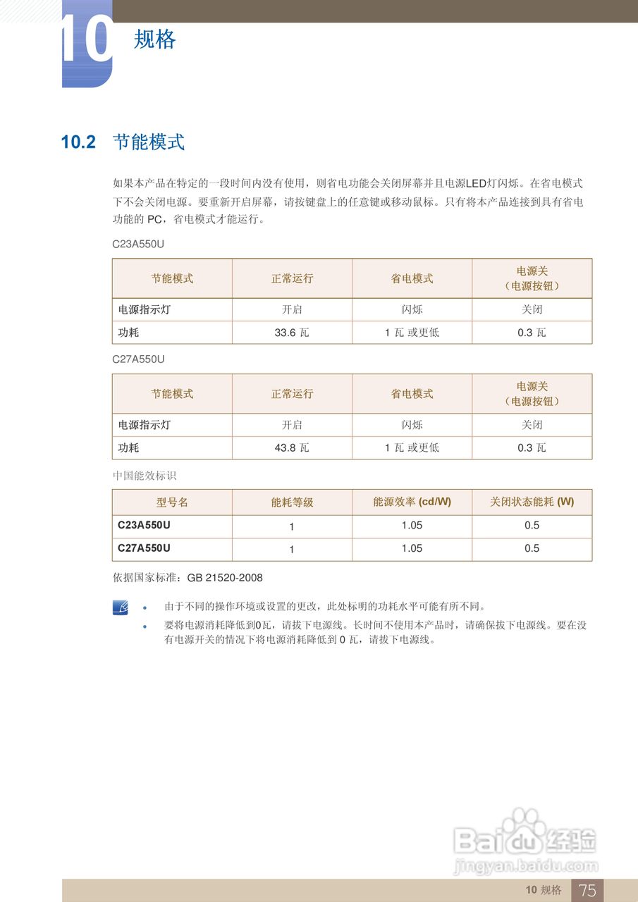 三星C27A550U液晶显示器使用说明书:[8]