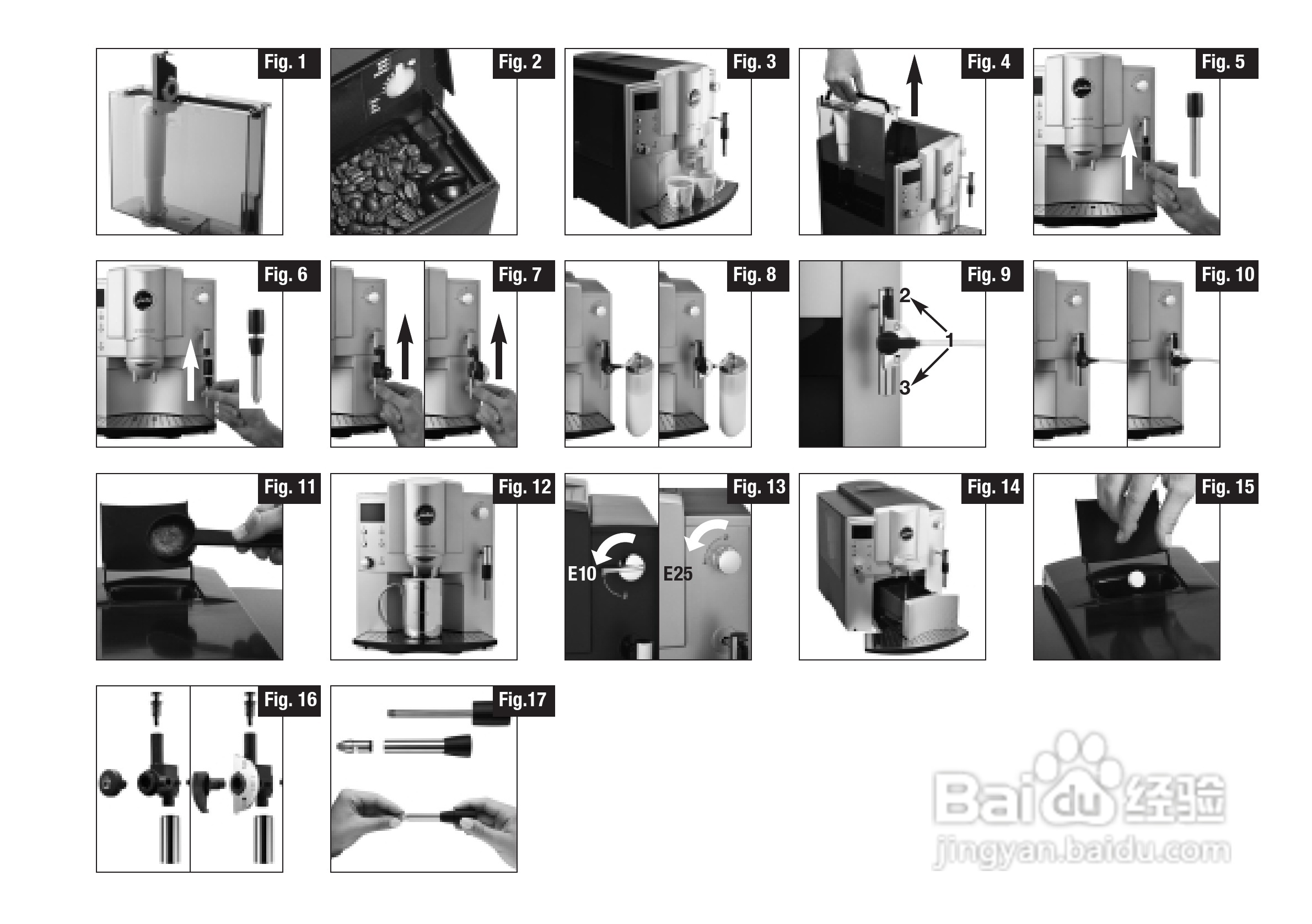 JURA IMPRESSA E25咖啡机使用手册:[1]