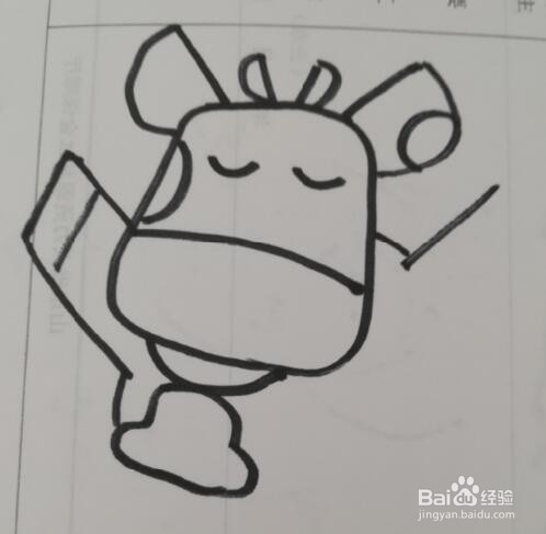 简笔画 小奶牛的画法