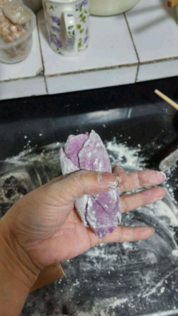 紫薯玫瑰花馒头