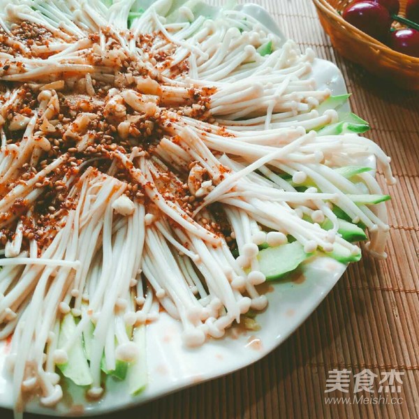 酸辣金针菇的做法