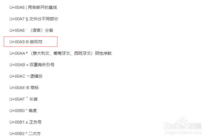 Word中使用Unicode字符输入特殊符号