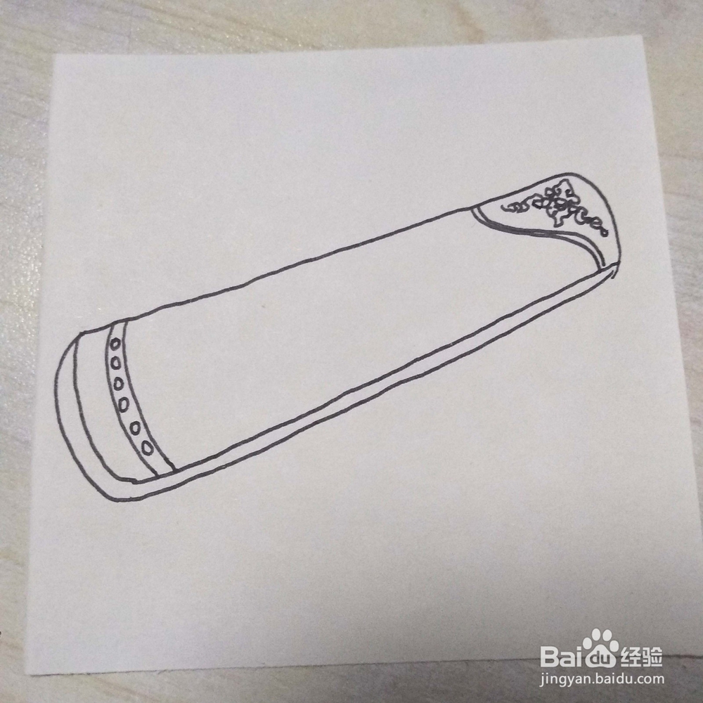 如何画一个古典风格的乐器古筝简笔画教程