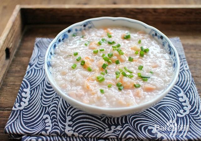 家庭自制鲜虾粥