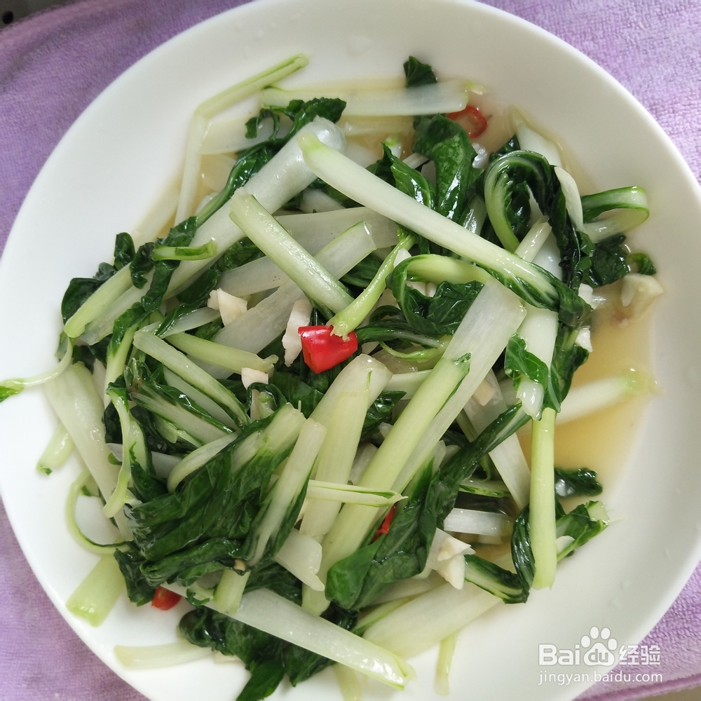 小白菜炒肉怎么炒