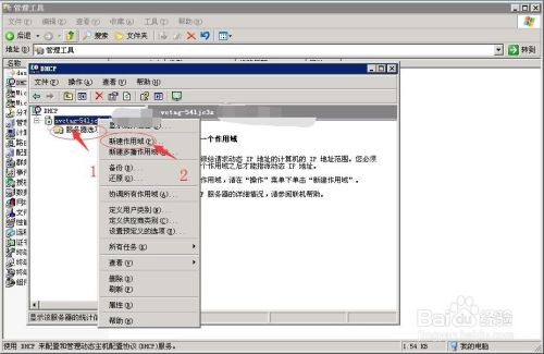 Windows2003下DHCP服务器的安装与配置