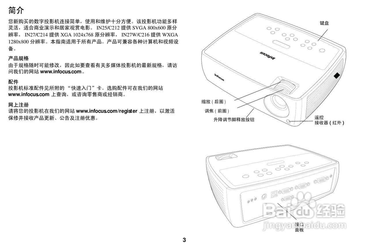 富可视 IN27投影机说明书:[1]
