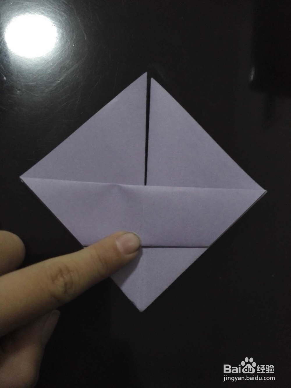 粘贴式四棱锥的折法