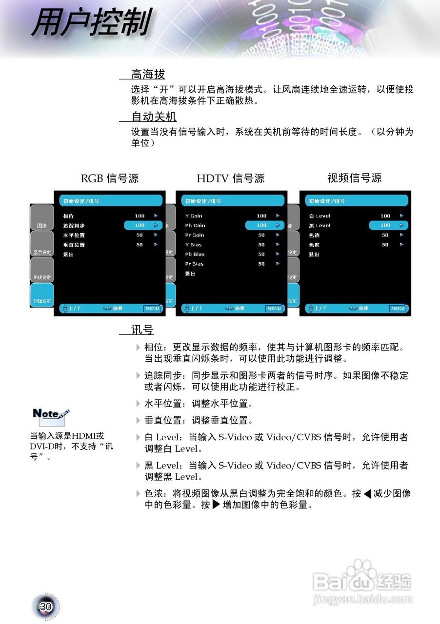 奥图码 HD80投影机说明书:[3]