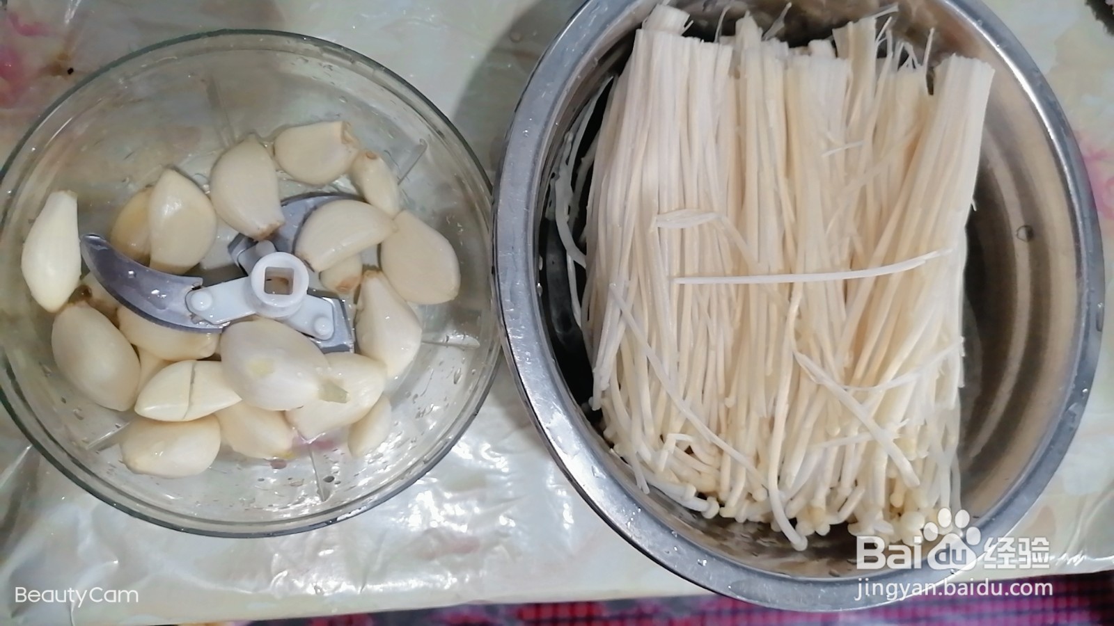 蒜蓉锡纸金针菇的做法