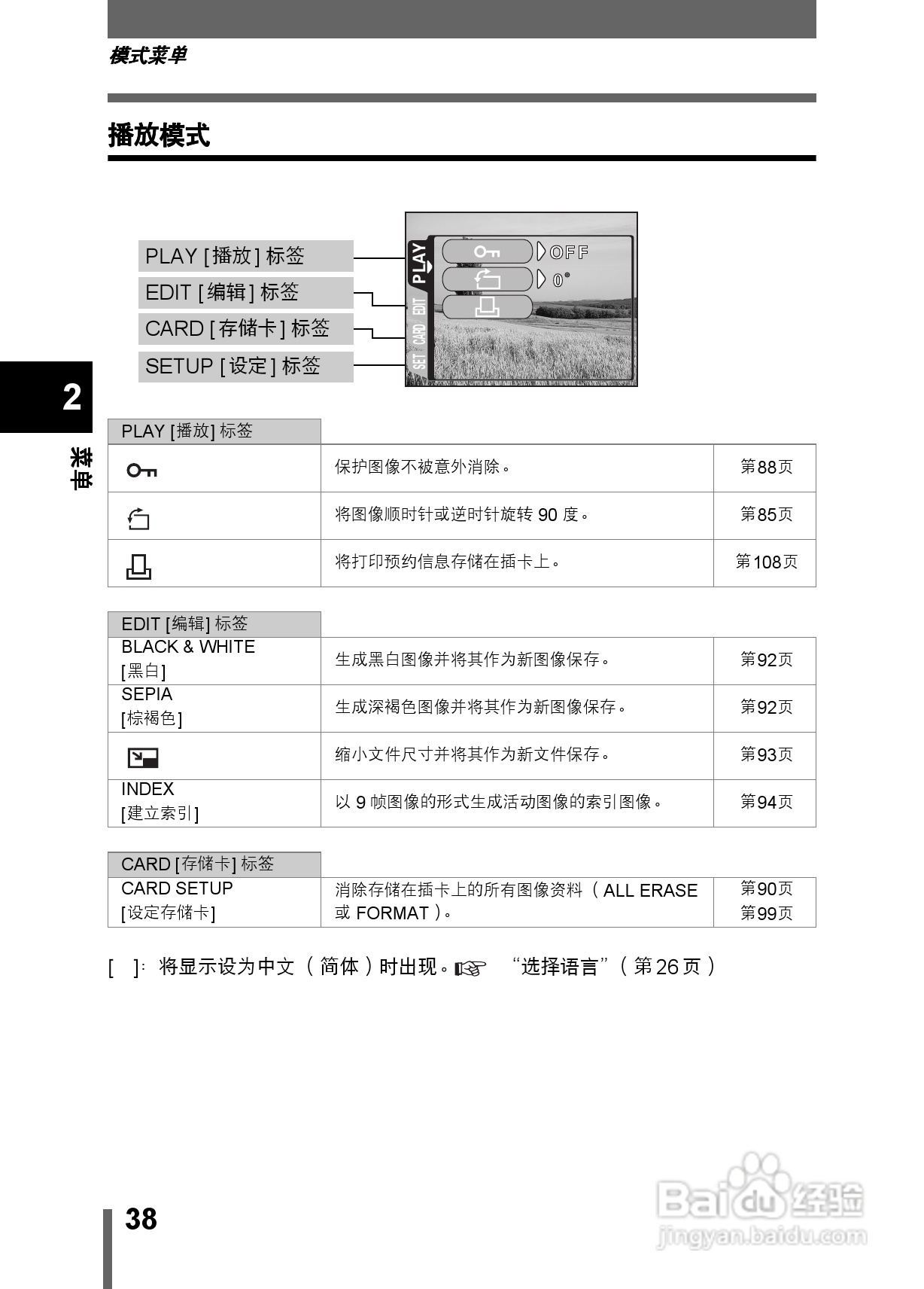 Olympus奥林巴斯X-200数码相机说明书:[4]