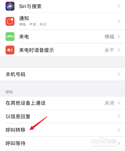 苹果呼叫转移怎么设置