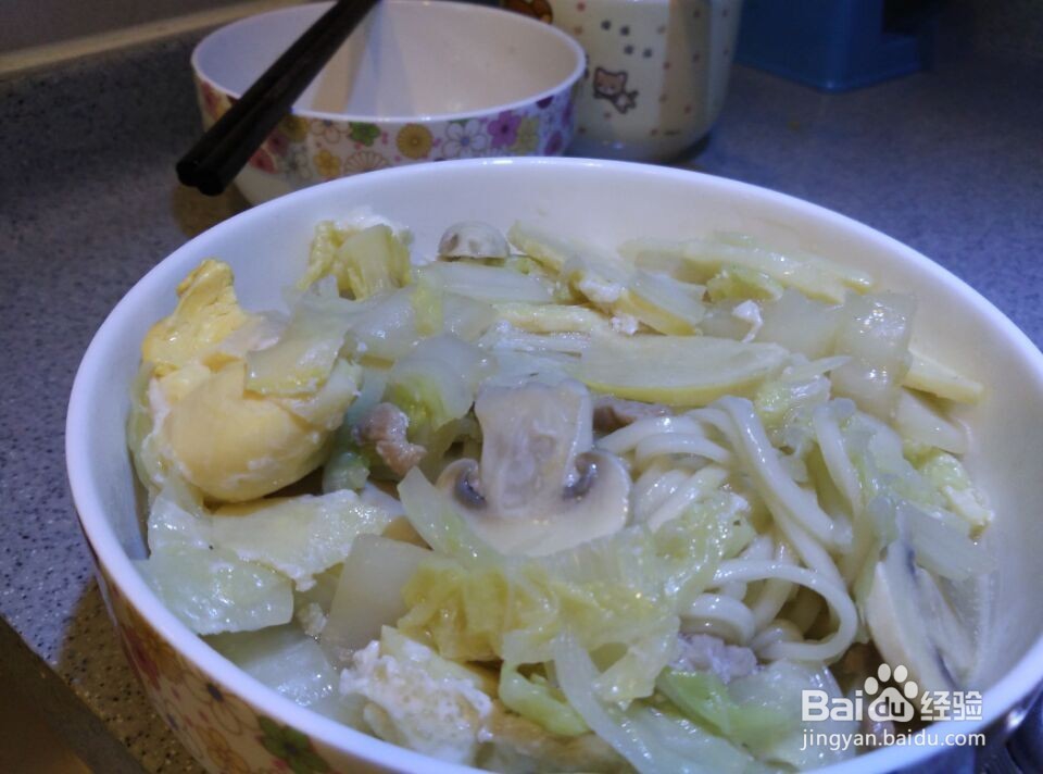 家常白菜冬笋面