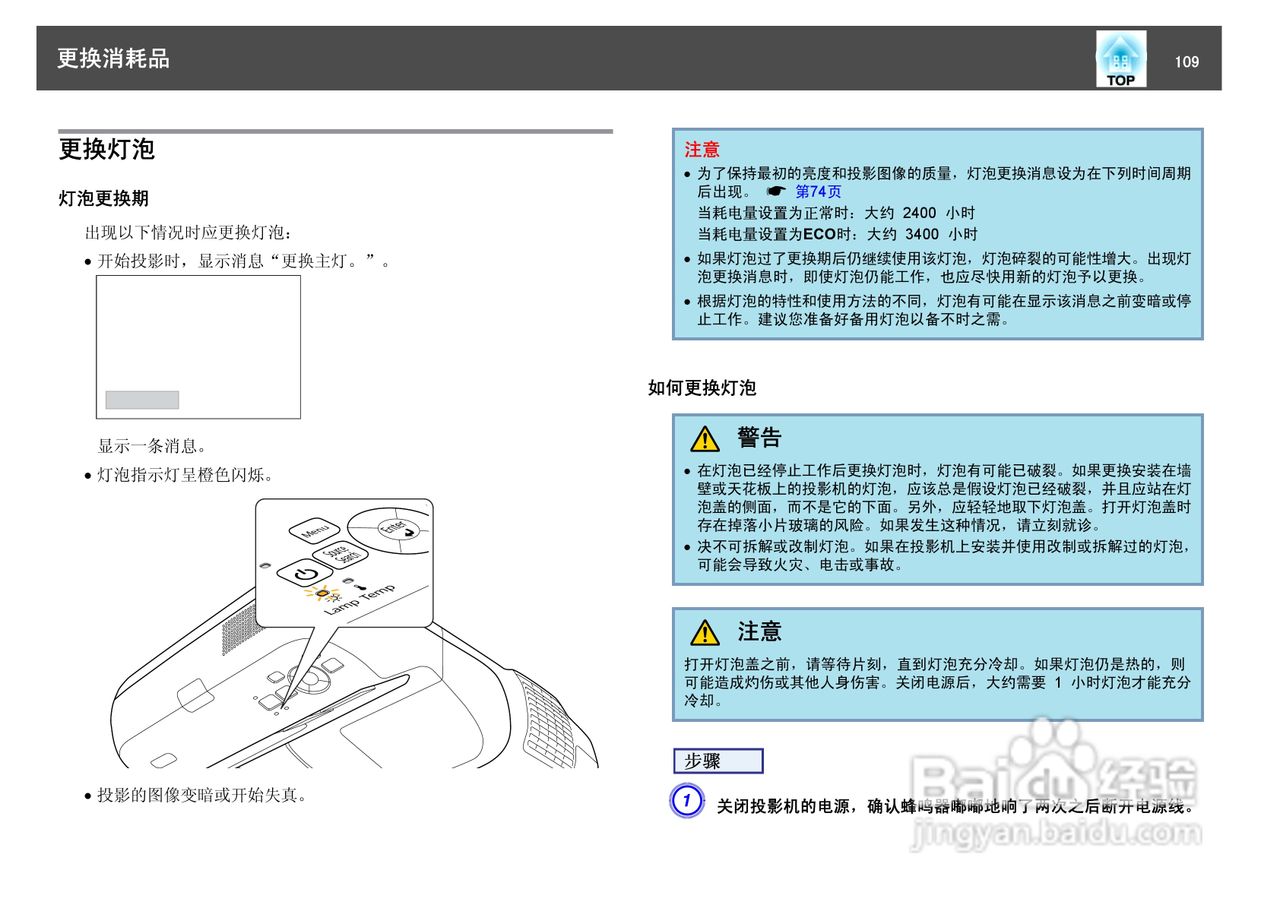 爱普生EB-450W投影仪使用说明书:[11]
