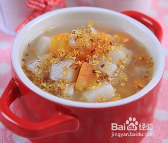 美味桂花红薯年糕甜汤的做法