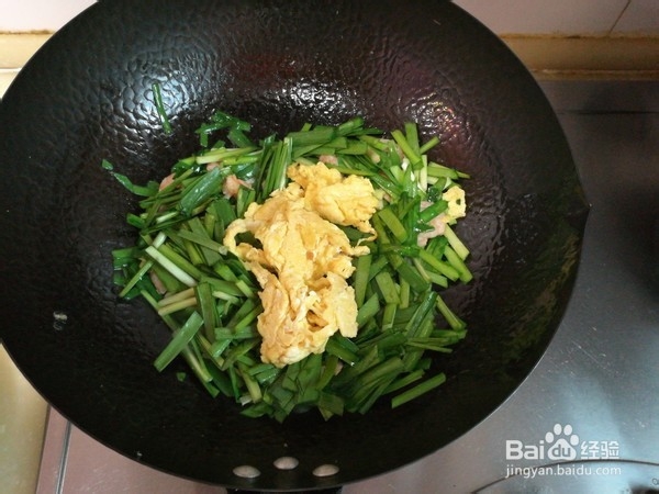 虾仁韭菜炒鸡蛋