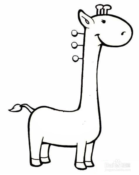 长颈鹿简笔画
