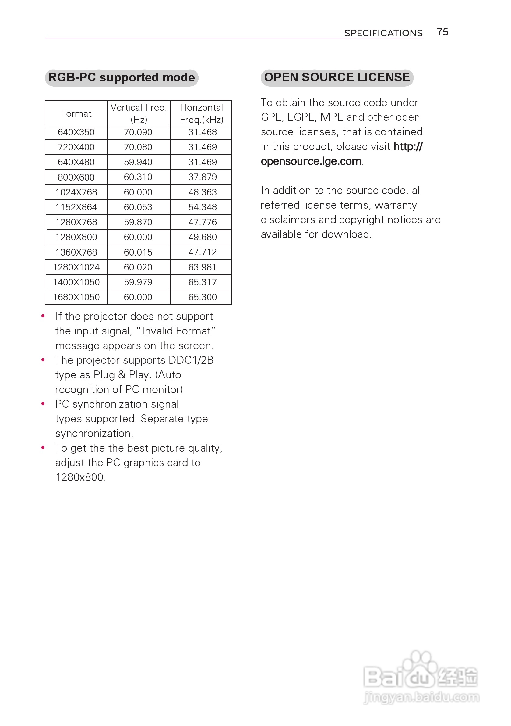 LG HW300T投影机使用说明书:[8]