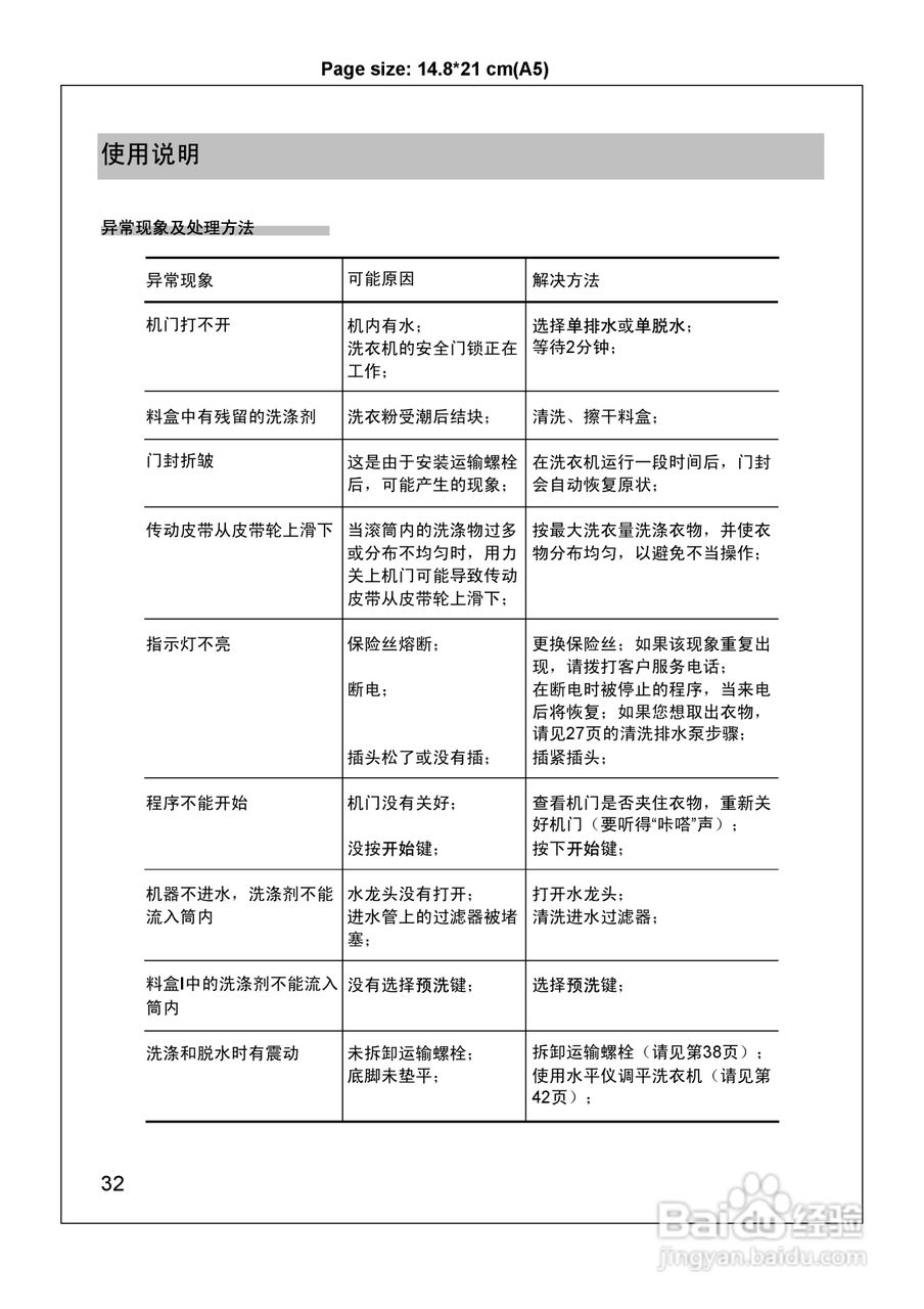 西门子WM2185 洗衣机说明书:[4]