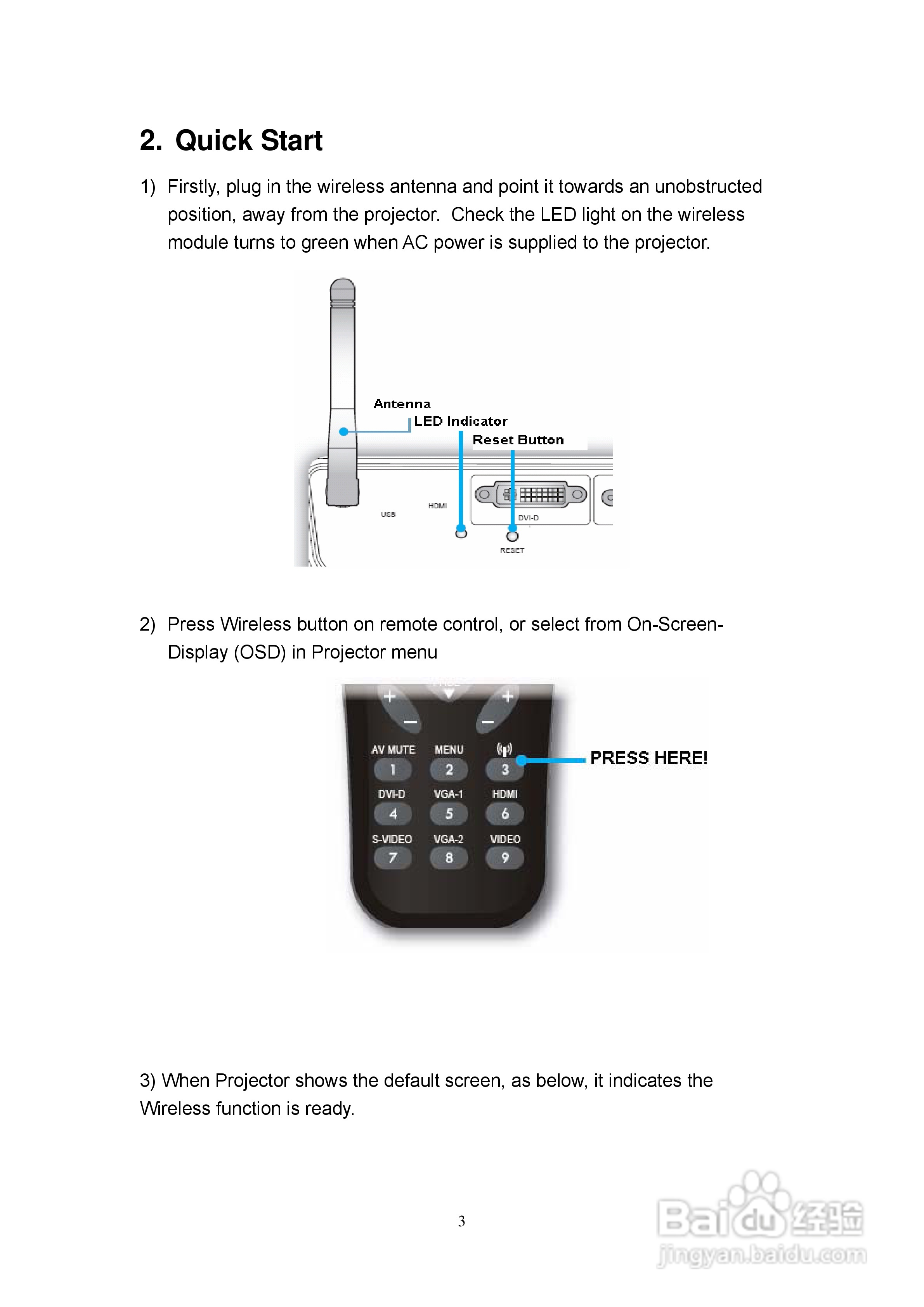 Optoma奥图码EW766W投影机使用说明书:[7]