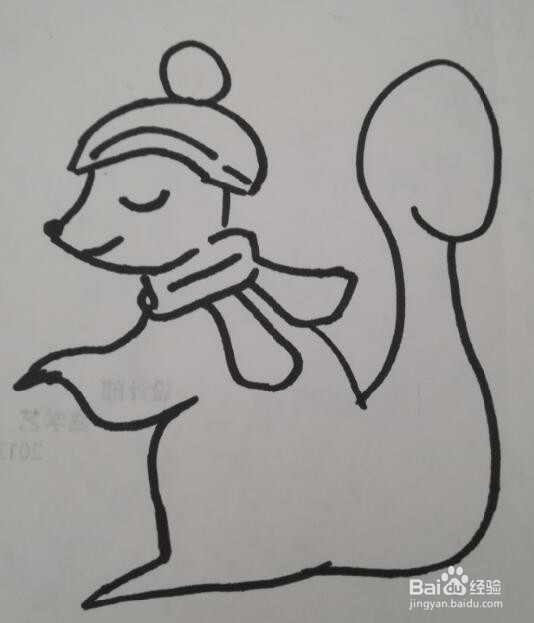 小松鼠的画法 小松鼠的简笔画