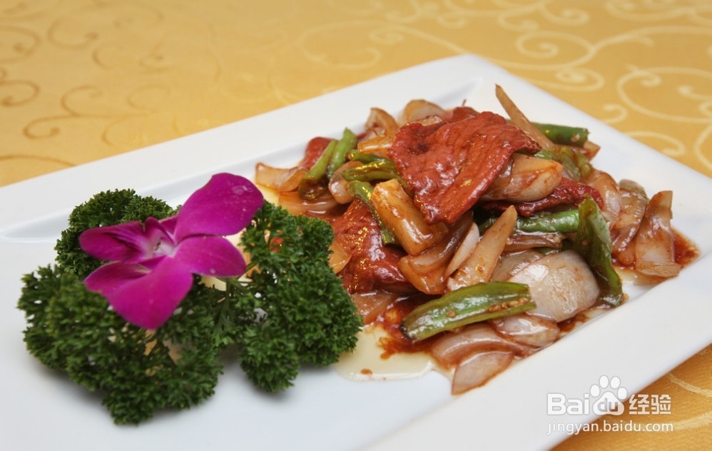 豆瓣酱炒牛肉的做法